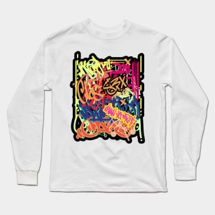 Abstract graffiti Long Sleeve T-Shirt